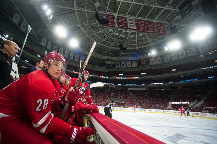 Carolina Hurricanes Bench Reaction