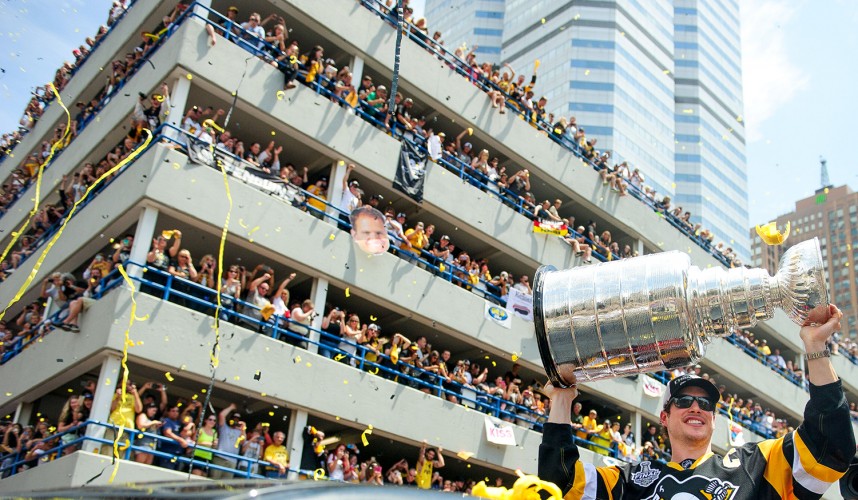 Sidney Crosby, Pittsburgh Penguins, Stanley Cup, Parade, Champions